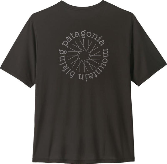 Capilene Cool Daily Shirt - Spoke Stencil - Mens - black 1