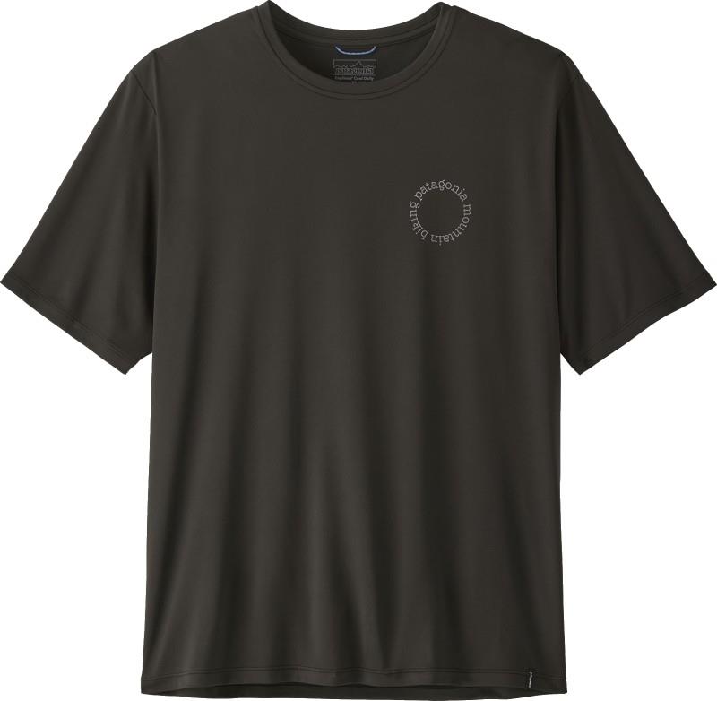 Capilene Cool Daily Shirt - Spoke Stencil - Mens - black 1