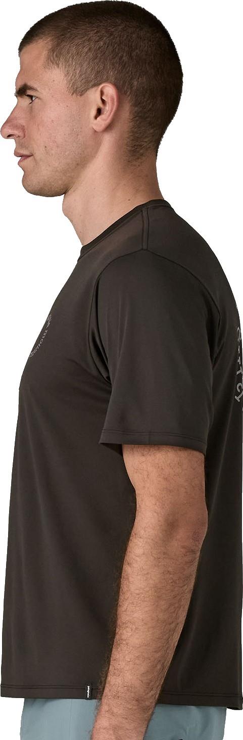Capilene Cool Daily Shirt - Spoke Stencil - Mens - black 1