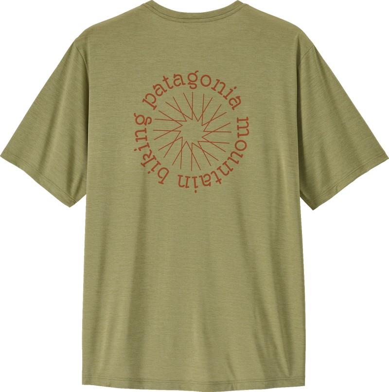 Capilene Cool Daily Shirt - Spoke Stencil - Mens - gumtree green / light gumtree green x-dye 1