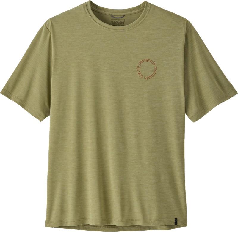 Capilene Cool Daily Shirt - Spoke Stencil - Mens - gumtree green / light gumtree green x-dye 1