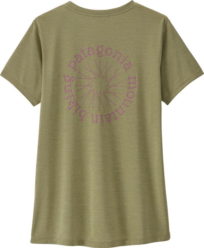 Capilene Cool Daily Shirt - Spoke Stencil - Womens - gumtree green / light gumtree green x-dye 1