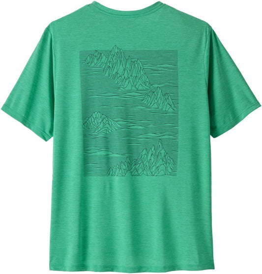 Capilene Cool Daily Shirt - Strataspire - Mens - aqua stone / light aqua stone x-dye 1