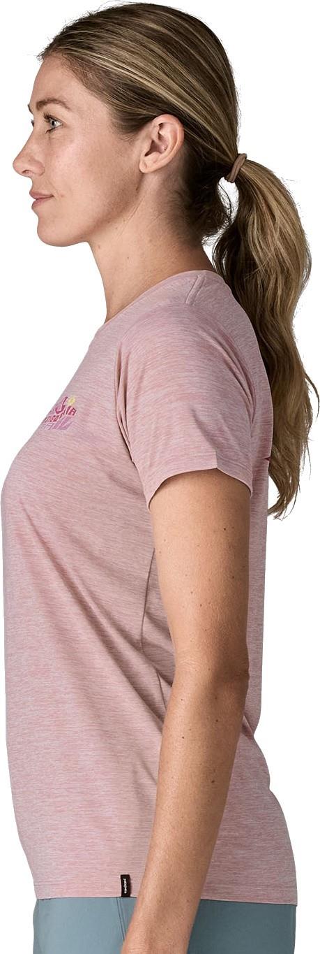 Capilene Cool Daily Shirt - Trailcheck - Womens - quiet violet 1