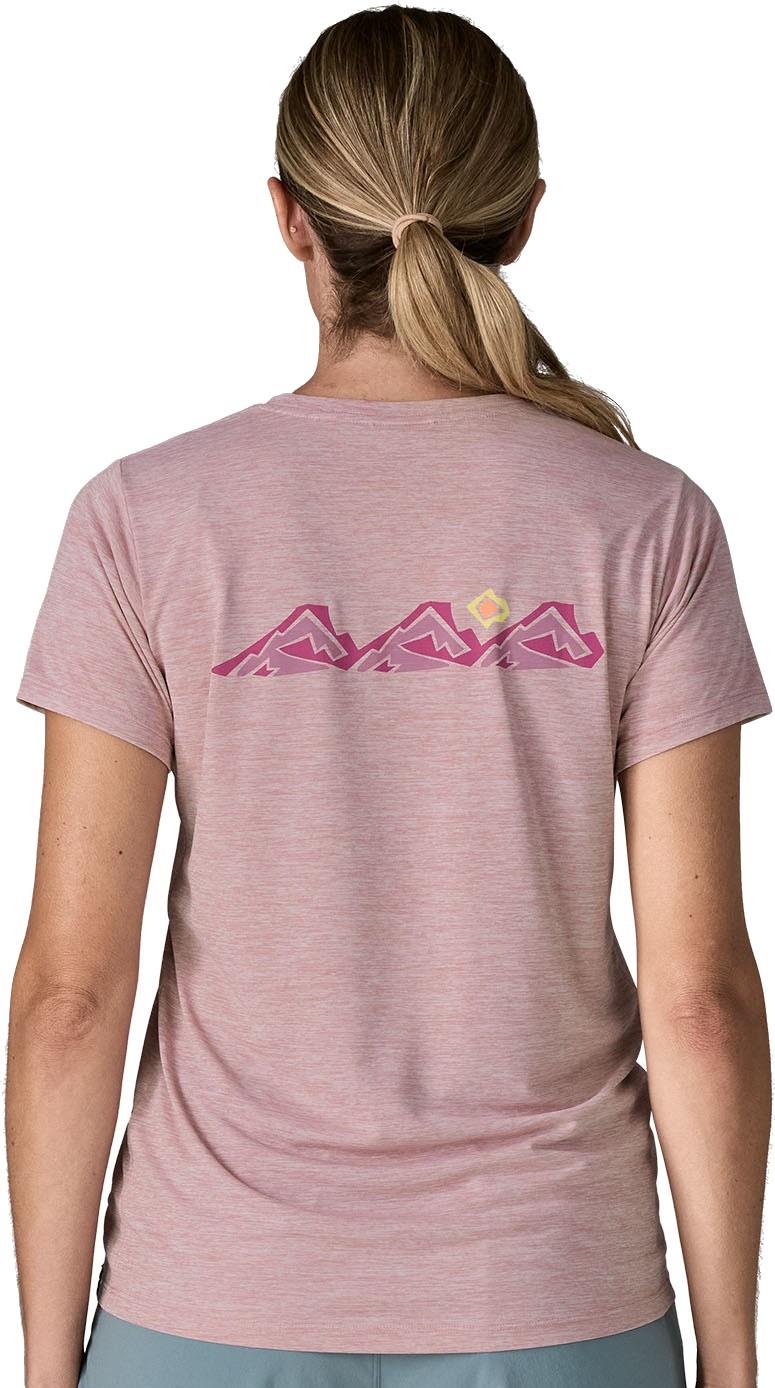 Capilene Cool Daily Shirt - Trailcheck - Womens - quiet violet 1