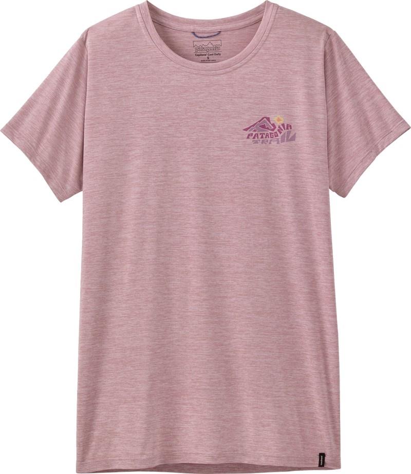 Capilene Cool Daily Shirt - Trailcheck - Womens - quiet violet 1