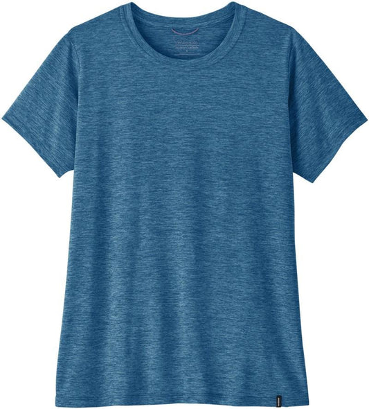 Capilene Cool Daily Shirt - Womens - aquatic blue / light aquatic blue x-dye 1