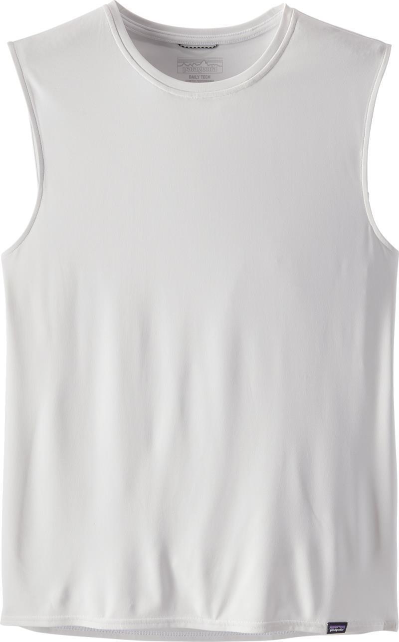 Capilene Cool Daily Sleeveless Shirt - Mens - White 1