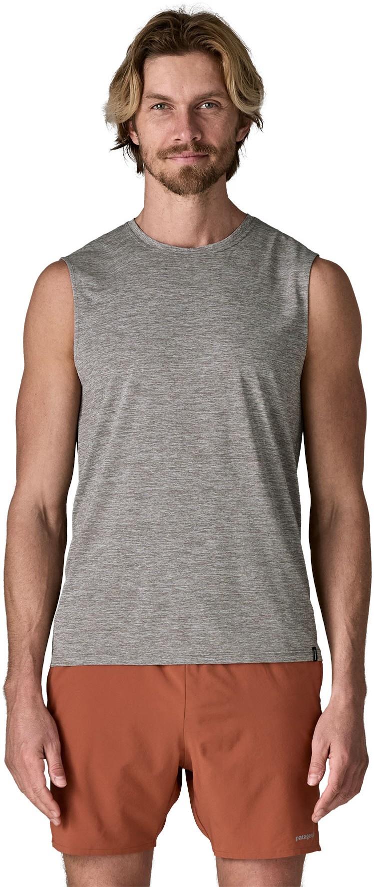 Capilene Cool Daily Sleeveless Shirt - Mens - feather grey 1