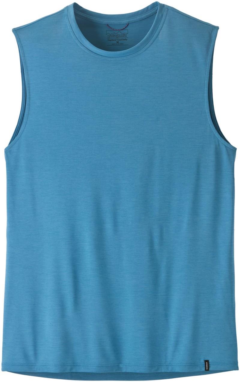 Capilene Cool Daily Sleeveless Shirt - Mens - shore blue / light shore blue x-dye 1