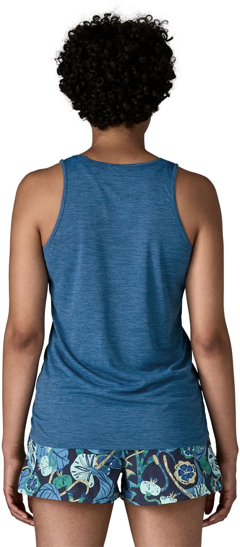 Capilene Cool Daily Tank - Womens - aquatic blue / light aquatic blue x-dye 1