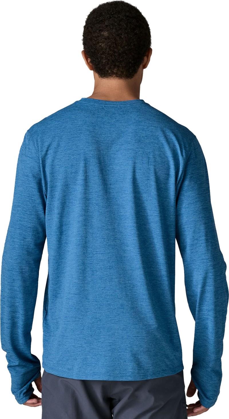 Capilene Cool LS Sun Shirt - Cloud Crag Crest - Mens - aquatic blue / light aquatic blue x-dye 1