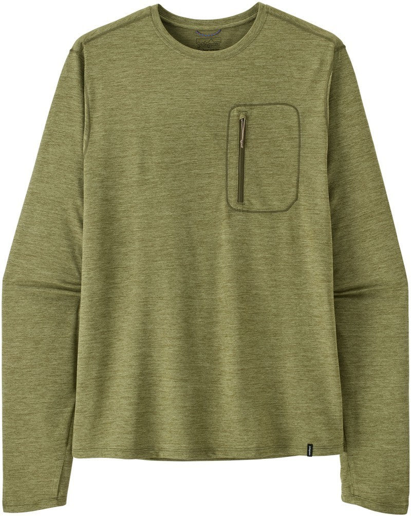 Capilene Cool LS Sun Shirt - Mens - caper green / buckhorn green x-dye 1