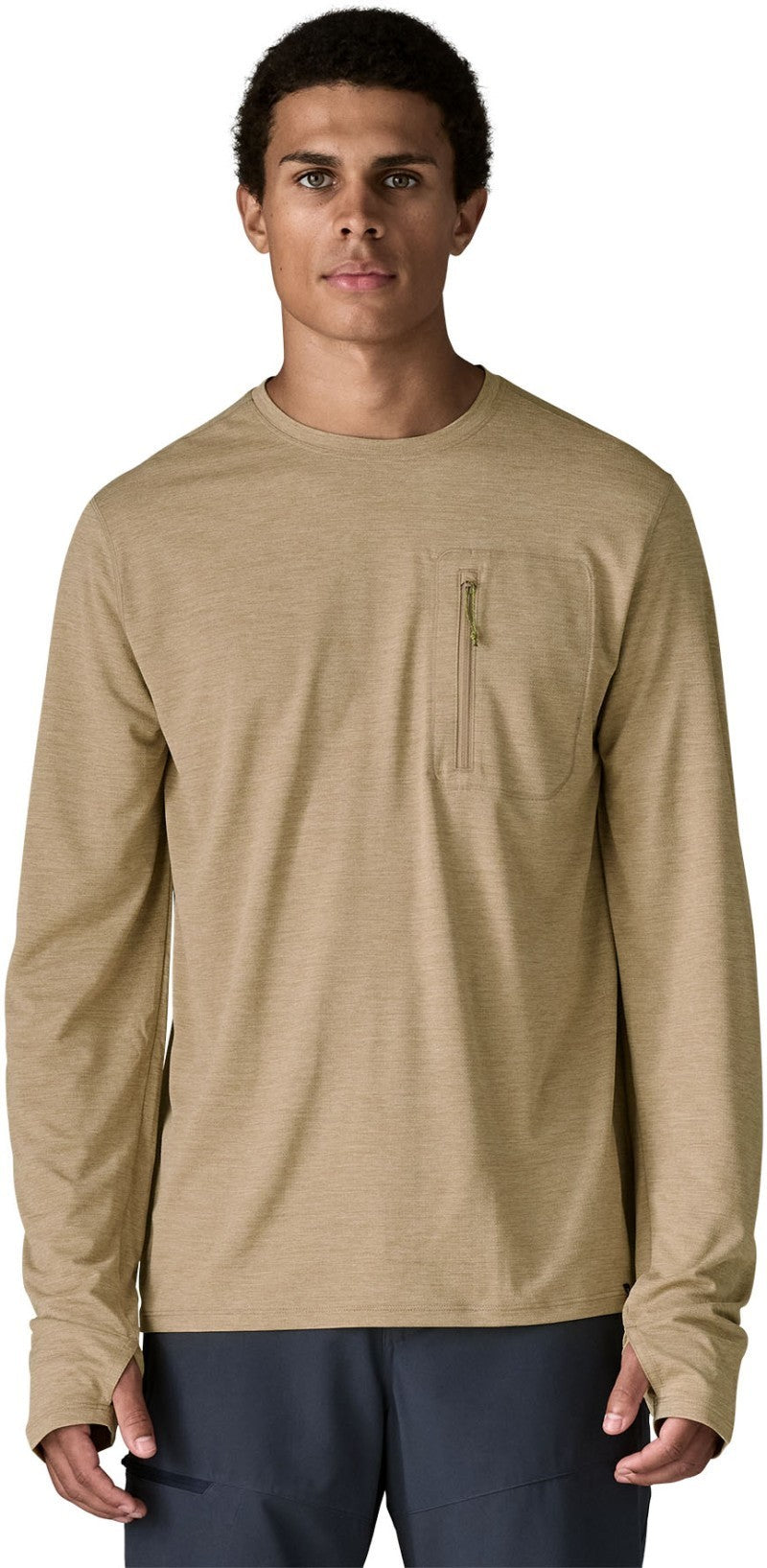 Capilene Cool LS Sun Shirt - Mens - seabird grey / light seabird grey x-dye 1