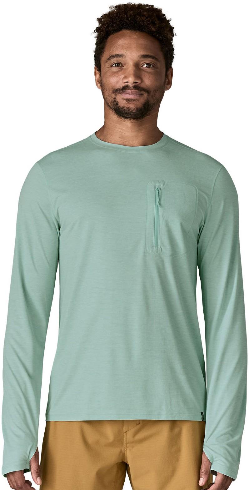 Capilene Cool LS Sun Shirt - Mens - thermal blue / thin ice x-dye 1