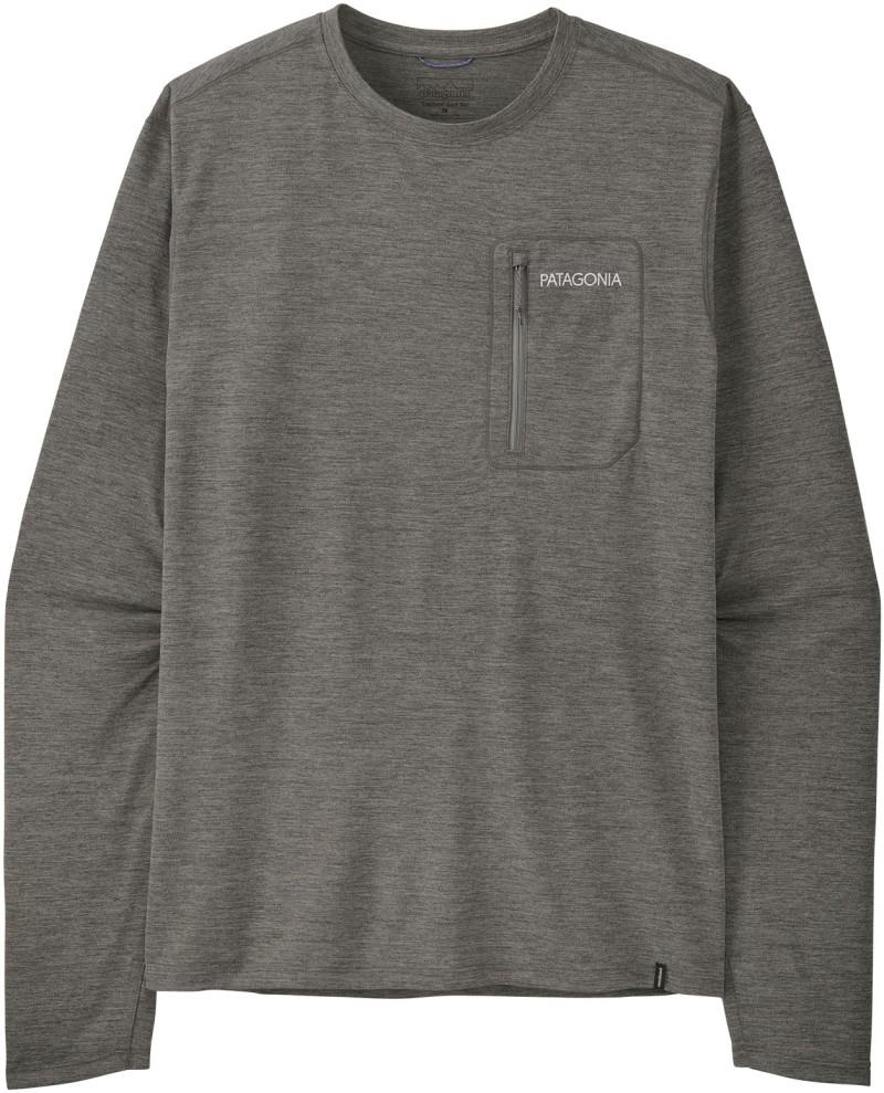 Capilene Cool LS Sun Shirt - Peak Visions - Mens - forge grey / noble grey x-dye 1