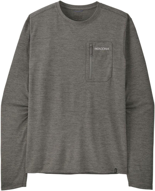 Capilene Cool LS Sun Shirt - Peak Visions - Mens - forge grey / noble grey x-dye 1