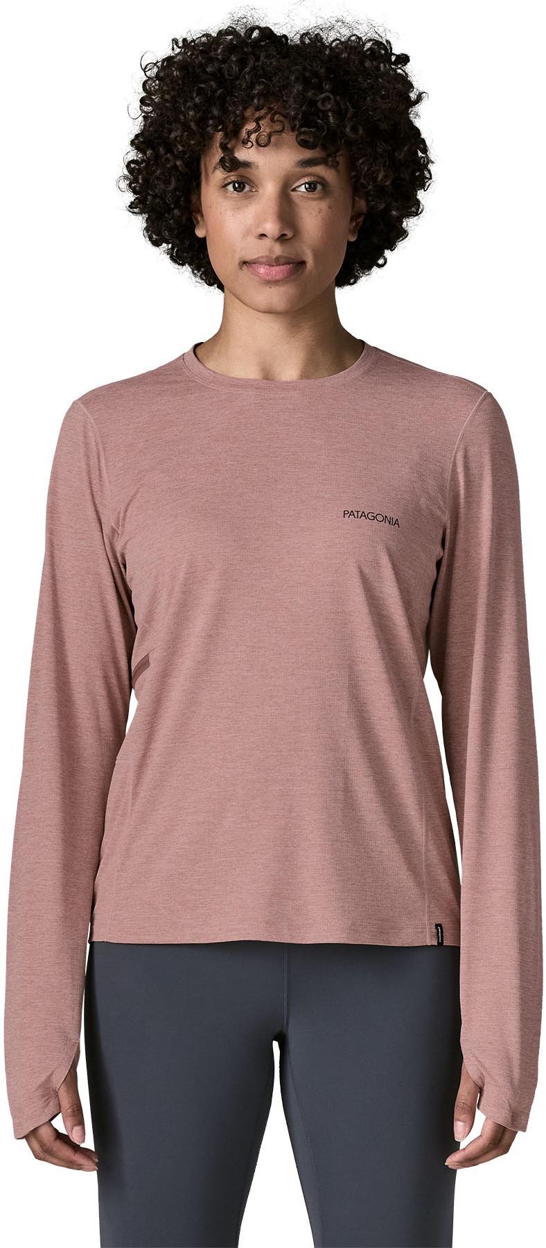 Capilene Cool LS Sun Shirt - Peak Visions - Womens - fuzzy mauve / moonrise taupe x-dye 1