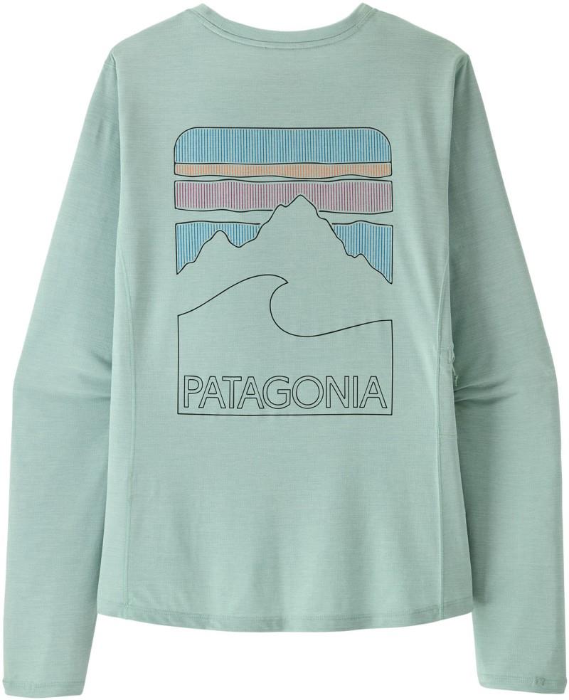 Capilene Cool LS Sun Shirt - Peak Visions - Womens - thermal blue / thin ice x-dye 1