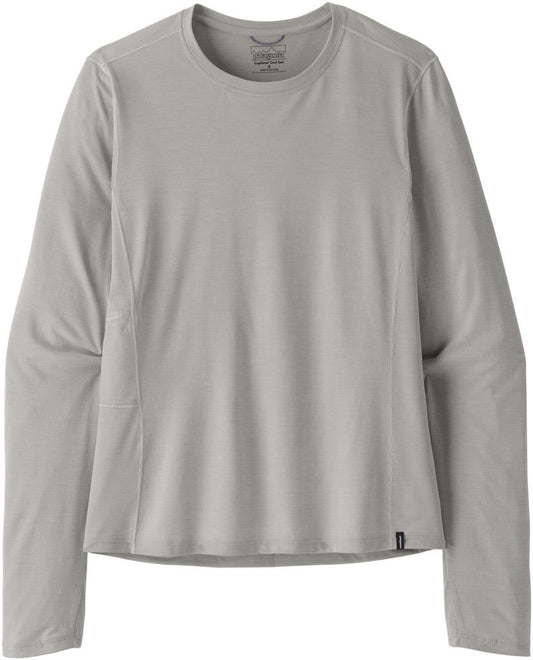 Capilene Cool LS Sun Shirt - Womens - crisp grey / salt grey x-dye 1
