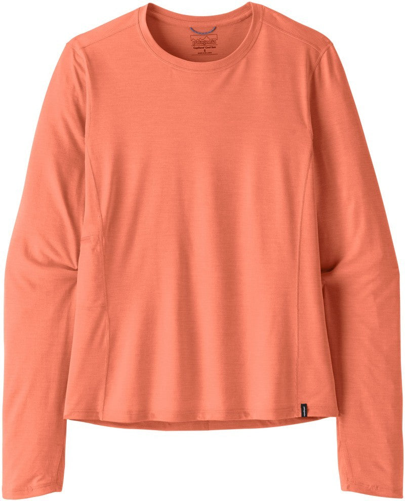 Capilene Cool LS Sun Shirt - Womens - mellow melon / peach sherbet x-dye 1