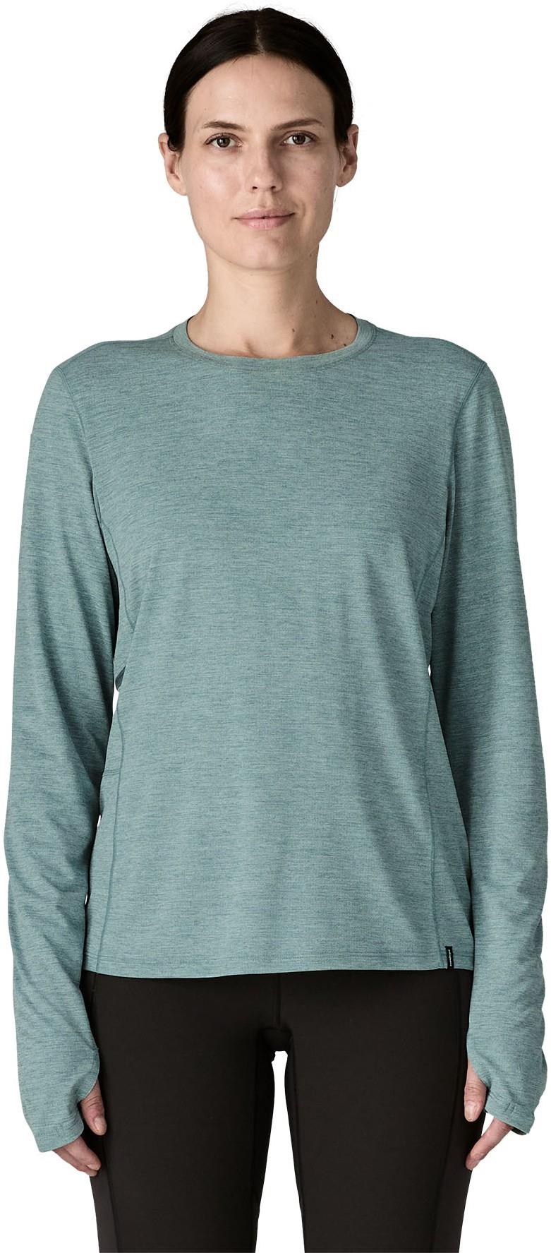 Capilene Cool LS Sun Shirt - Womens - nouveau green / blue sage x-dye 1