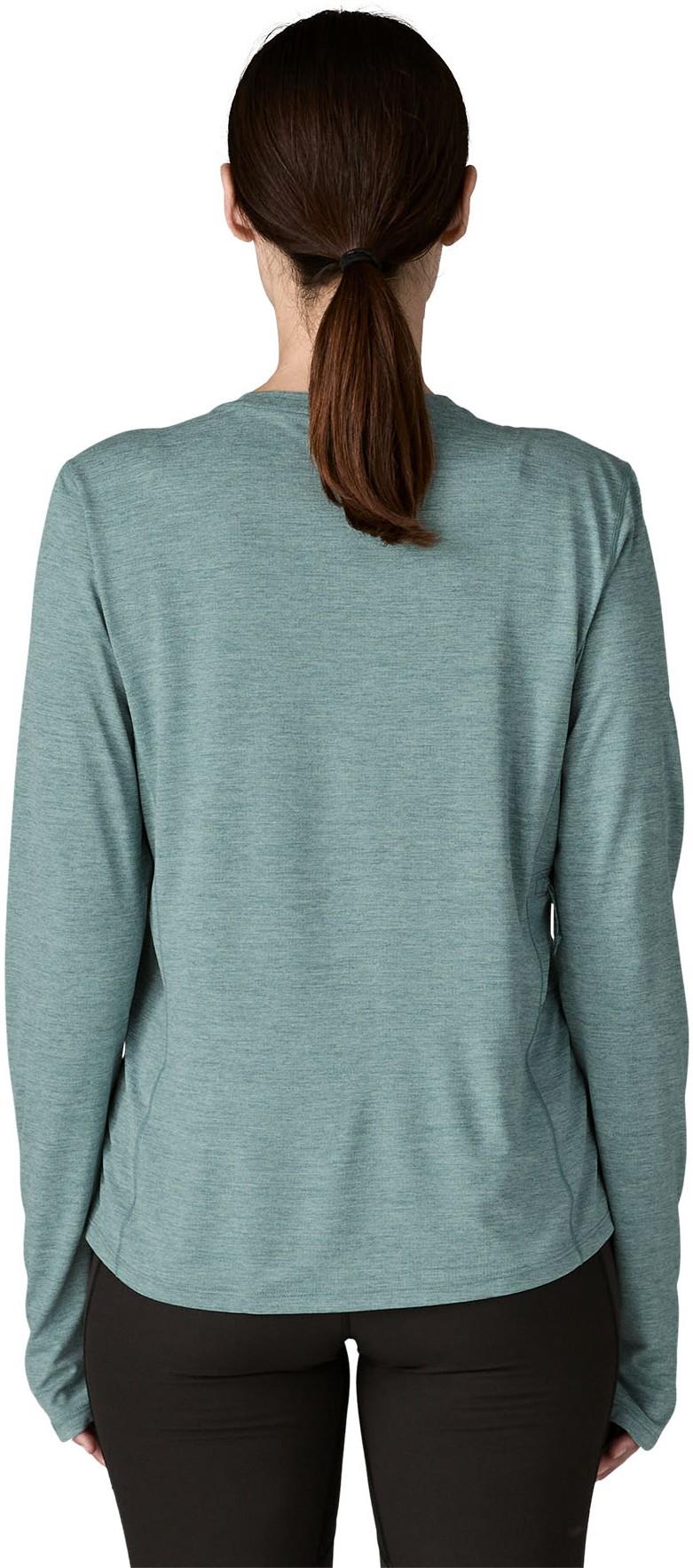 Capilene Cool LS Sun Shirt - Womens - nouveau green / blue sage x-dye 1