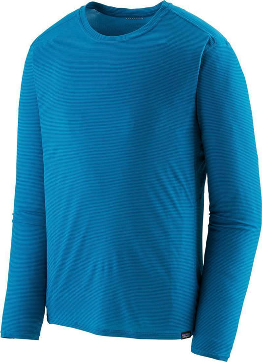 Capilene Cool Lightweight LS Shirt - Mens - Air Stripe / Balkan Blue 1