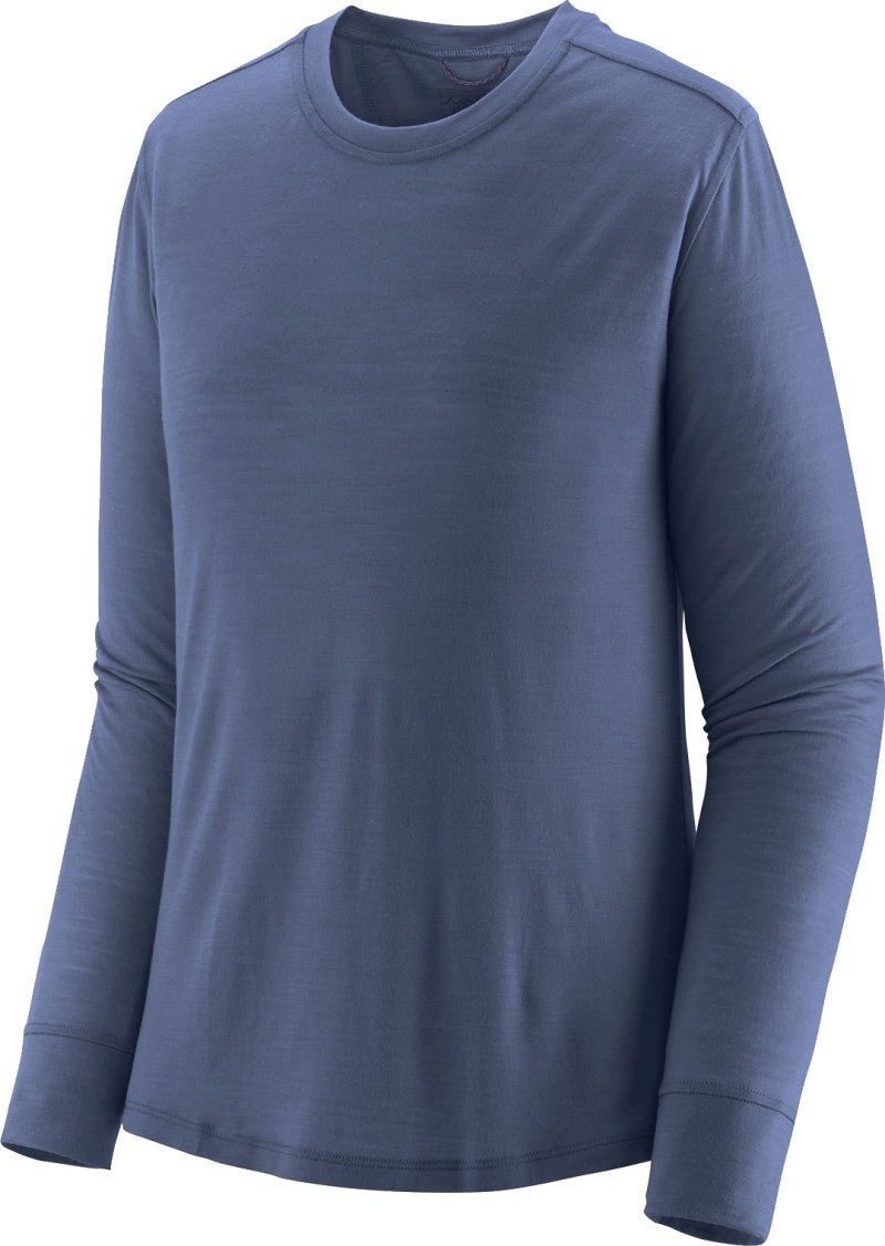 Capilene Cool Merino Blend LS Shirt - Womens - current blue 1