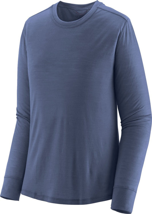 Capilene Cool Merino Blend LS Shirt - Womens - current blue 1