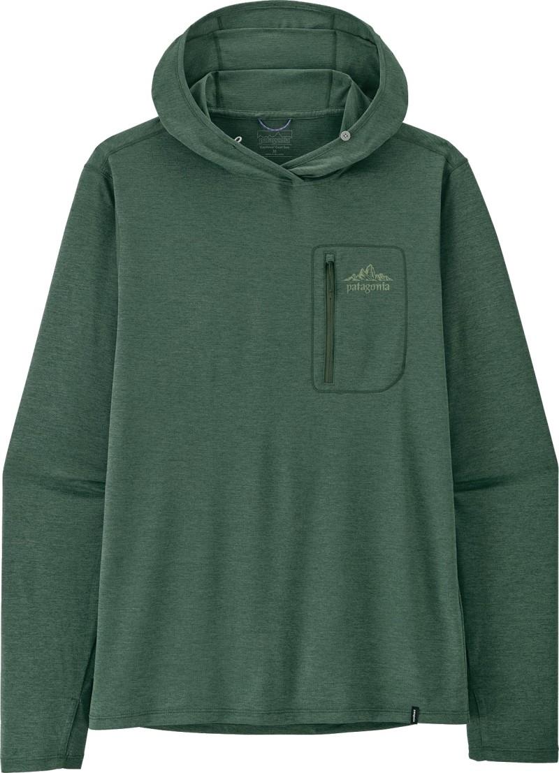 Capilene Cool Sun Hoody - Cloud Crag Crest - Mens - canopy green / light canopy green x-dye 1
