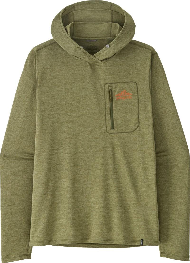 Capilene Cool Sun Hoody - Cloud Crag Crest - Mens - caper green / buckhorn green x-dye 1