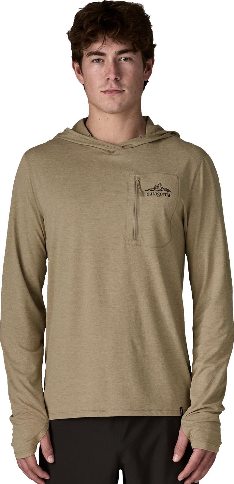 Capilene Cool Sun Hoody - Cloud Crag Crest - Mens - seabird grey / light seabird grey x-dye 1