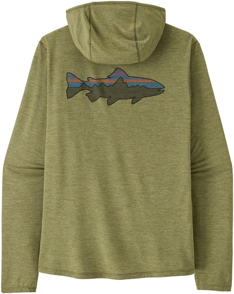 Capilene Cool Sun Hoody - Fitz Roy Trout - Mens - caper green / buckhorn green x-dye 1
