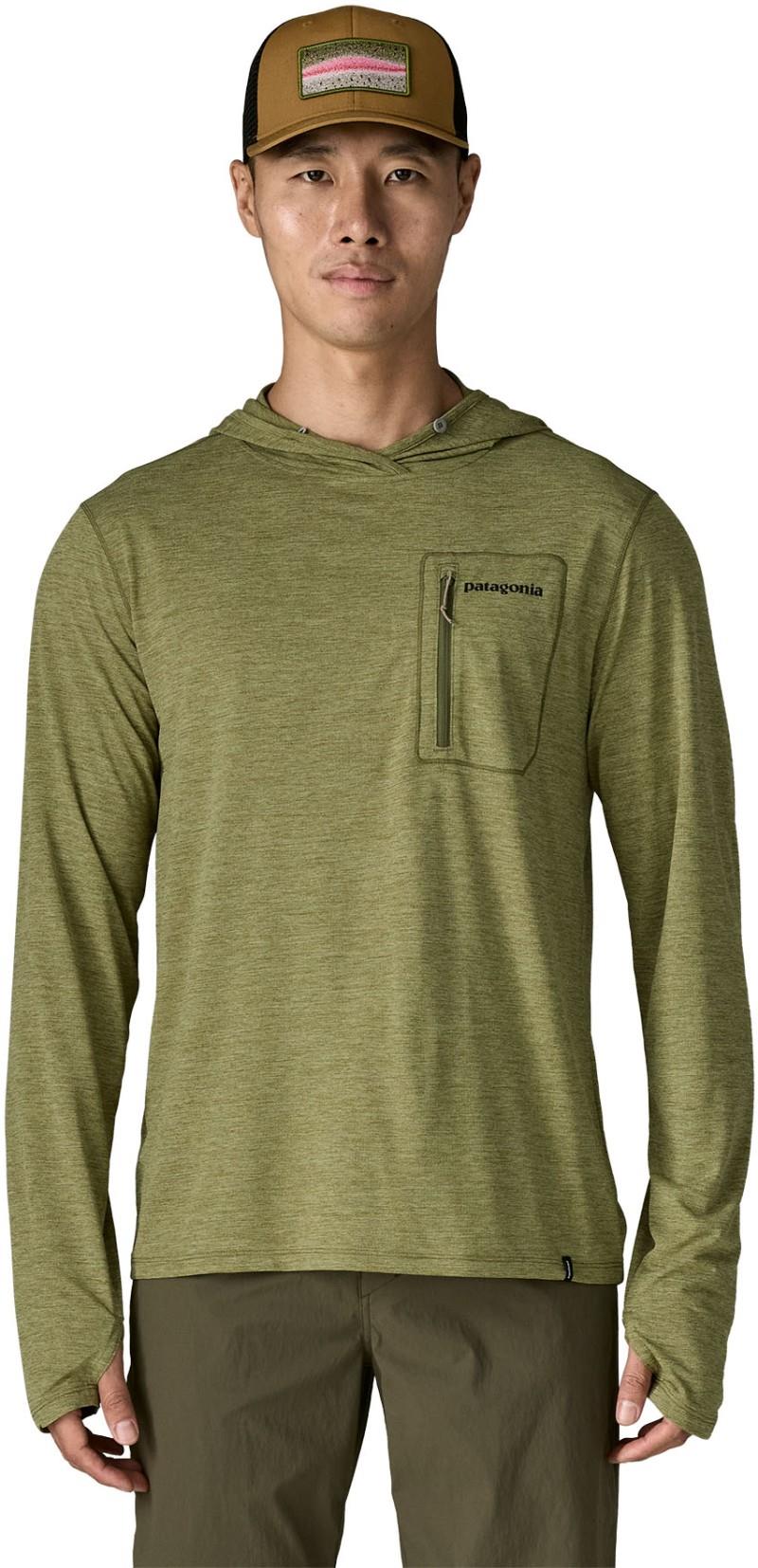 Capilene Cool Sun Hoody - Fitz Roy Trout - Mens - caper green / buckhorn green x-dye 1