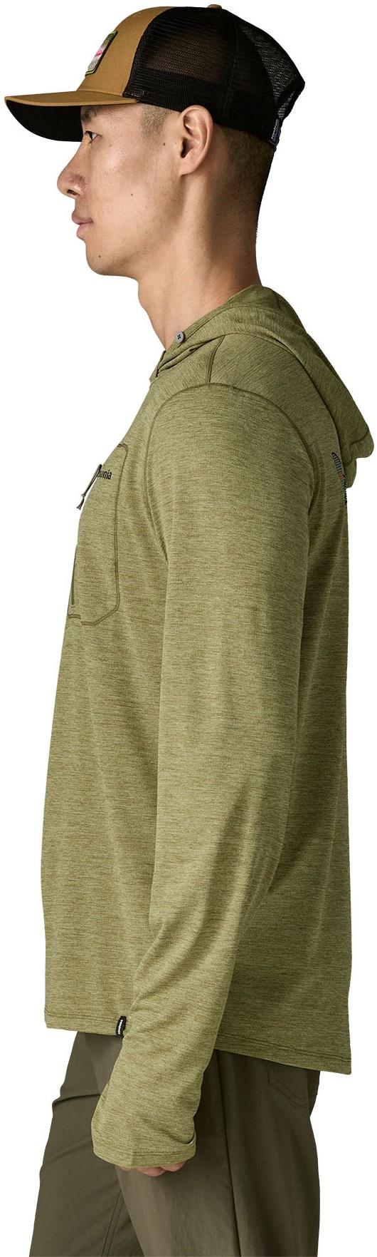 Capilene Cool Sun Hoody - Fitz Roy Trout - Mens - caper green / buckhorn green x-dye 1