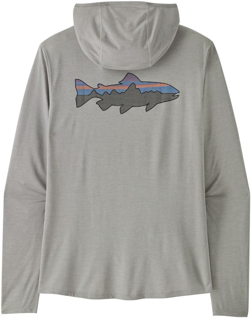 Capilene Cool Sun Hoody - Fitz Roy Trout - Mens - crisp grey / salt grey x-dye 1