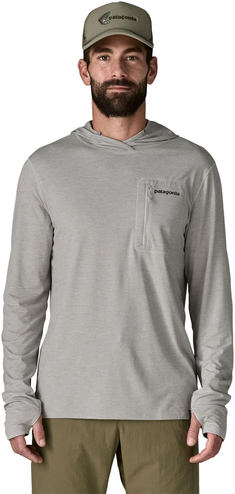 Capilene Cool Sun Hoody - Fitz Roy Trout - Mens - crisp grey / salt grey x-dye 1