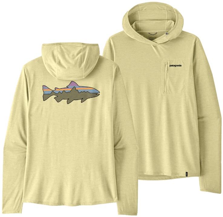 Capilene Cool Sun Hoody - Fitz Roy Trout - Mens - resin yellow / dark resin yellow x-dye 1