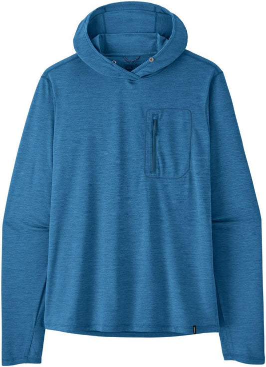 Capilene Cool Sun Hoody - Mens - aquatic blue / light aquatic blue x-dye 1