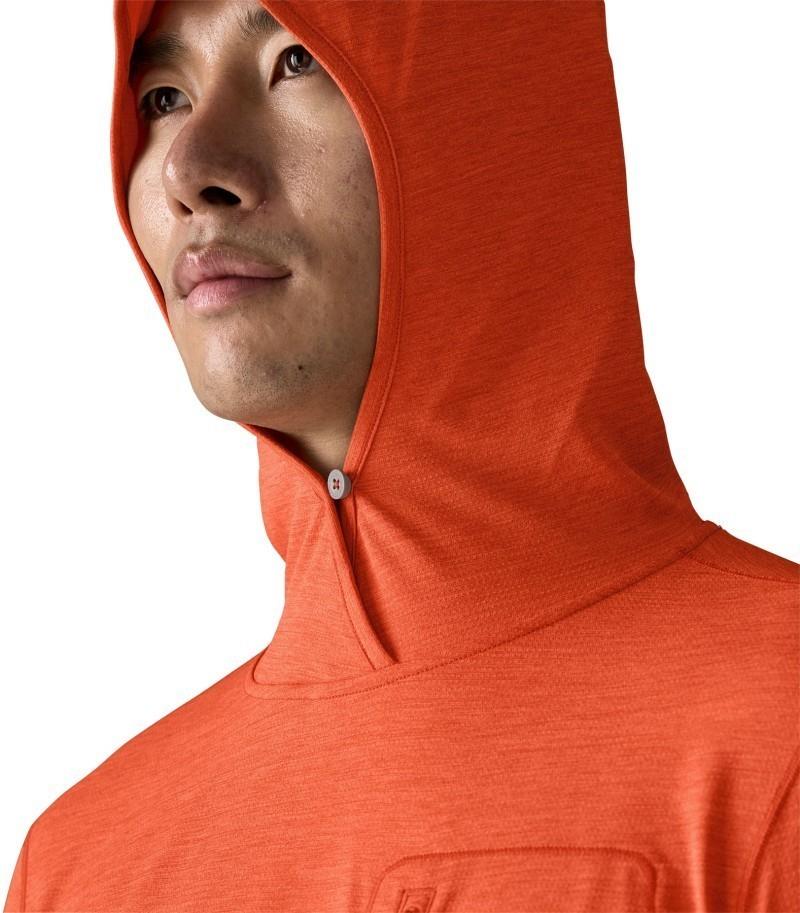 Capilene Cool Sun Hoody - Mens - coal orange / light coal orange x-dye 1