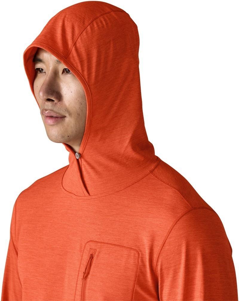 Capilene Cool Sun Hoody - Mens - coal orange / light coal orange x-dye 1