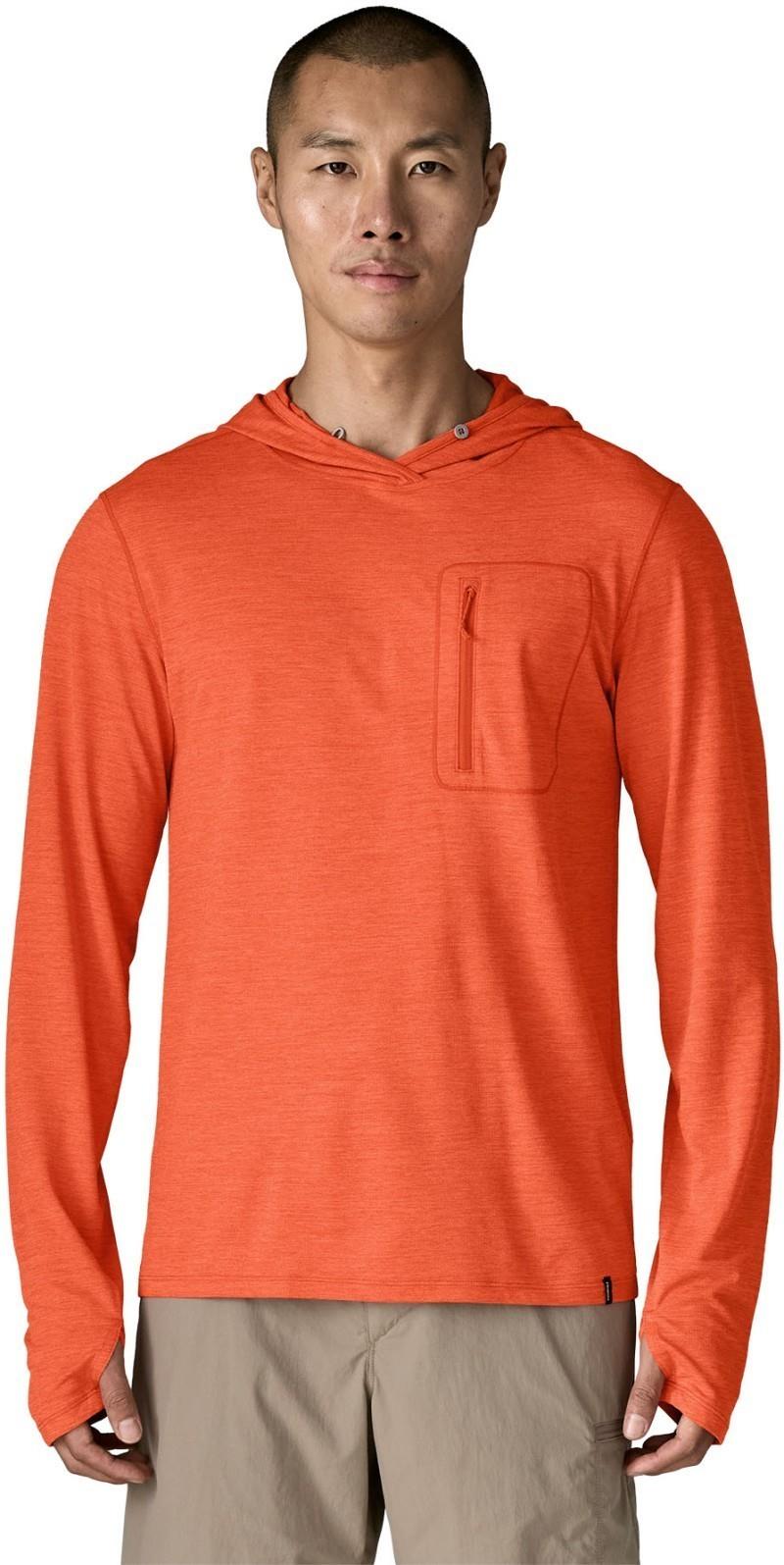 Capilene Cool Sun Hoody - Mens - coal orange / light coal orange x-dye 1