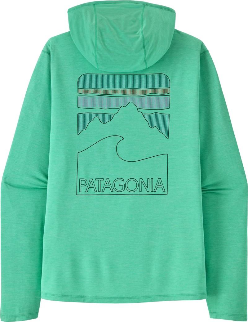 Capilene Cool Sun Hoody - Peak Visions - Mens - aqua stone / early teal x-dye 1