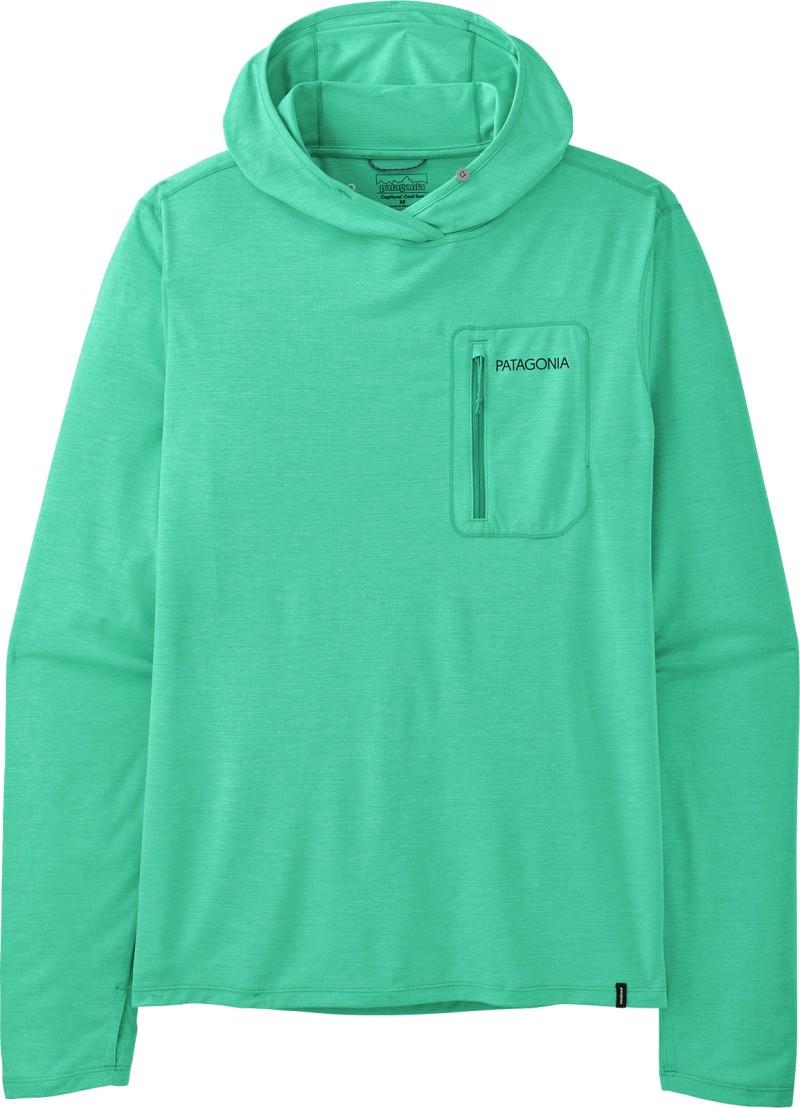 Capilene Cool Sun Hoody - Peak Visions - Mens - aqua stone / early teal x-dye 1