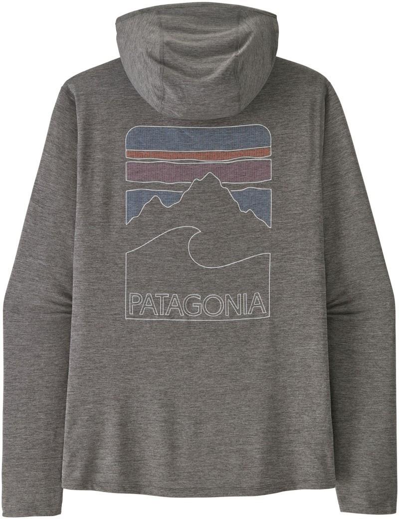 Capilene Cool Sun Hoody - Peak Visions - Mens - forge grey / noble grey x-dye 1