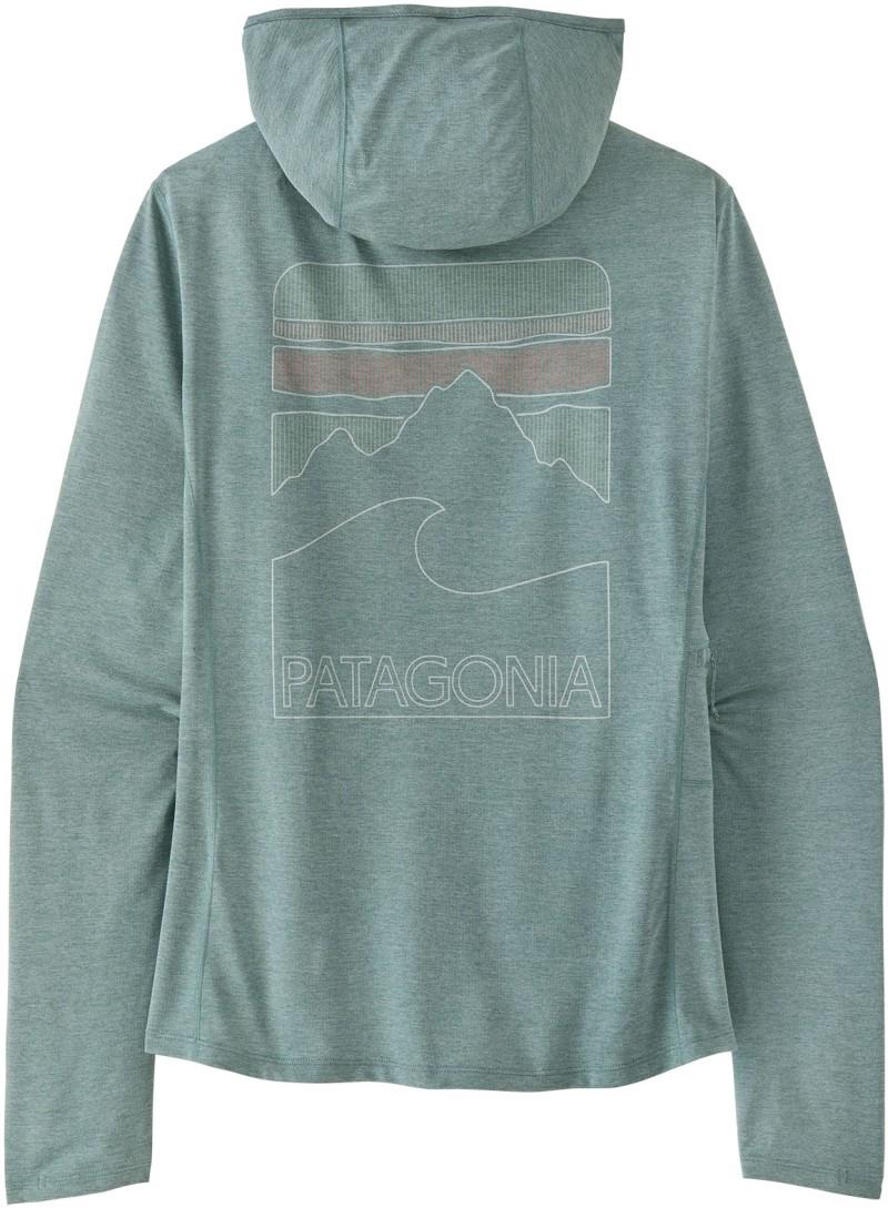 Capilene Cool Sun Hoody - Peak Visions - Womens - nouveau green / blue sage x-dye 1