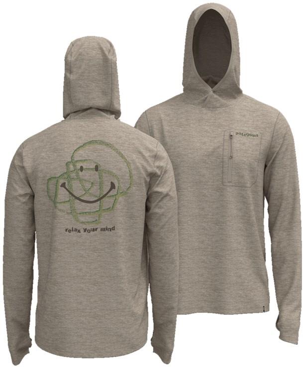 Capilene Cool Sun Hoody - Rock & Relax - Mens - albatross grey / light albatross grey x-dye 1