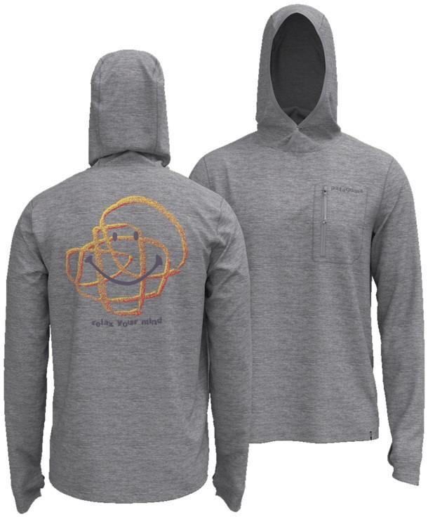 Capilene Cool Sun Hoody - Rock & Relax - Mens - crisp grey / salt grey x-dye 1