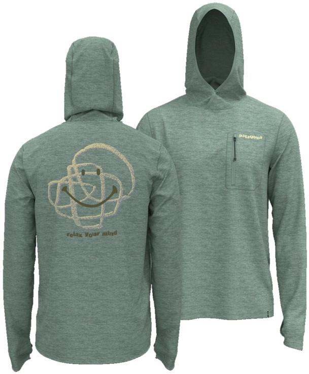 Capilene Cool Sun Hoody - Rock & Relax - Mens - mixed green / light mixed green x-dye 1